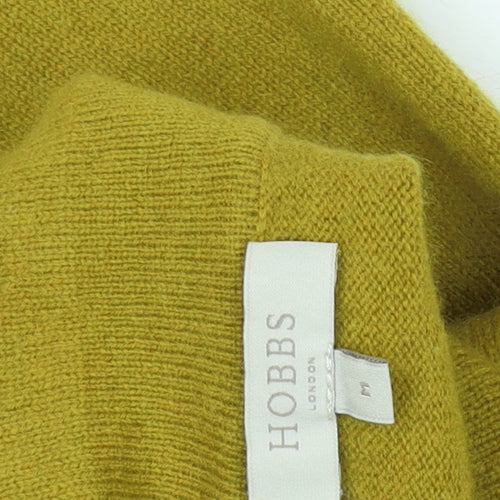 Hobbs Women’s Yellow Wool Mock Neck Pullover Jumper