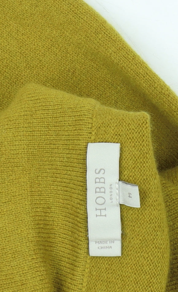 Hobbs Women’s Yellow Wool Mock Neck Pullover Jumper