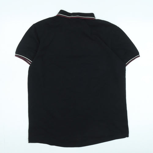 Firetrap Men's Black Polo Shirt Size M