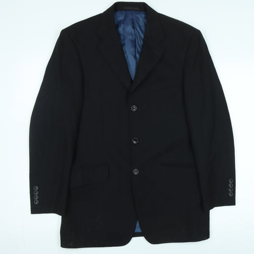 Charlton Gray Men's Black Blazer, Size 36S, Three-Button