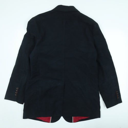 Crew Clothing Co Men's Black Blazer Size 42