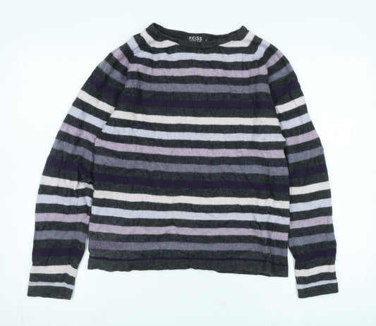 Reiss Women's Multicoloured Striped Jumper M