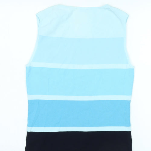 Gerry Weber Women's Blue Striped Vest Size 12