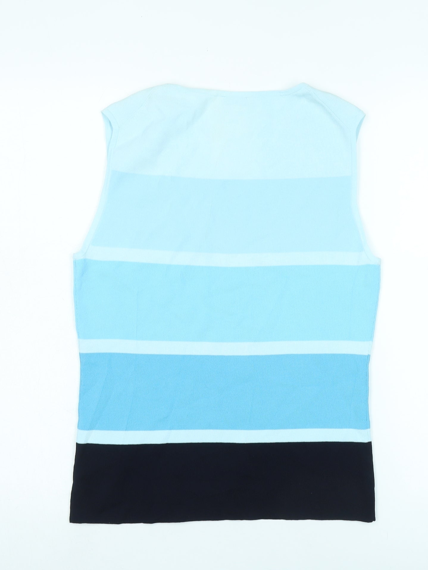 Gerry Weber Women's Blue Striped Vest Size 12