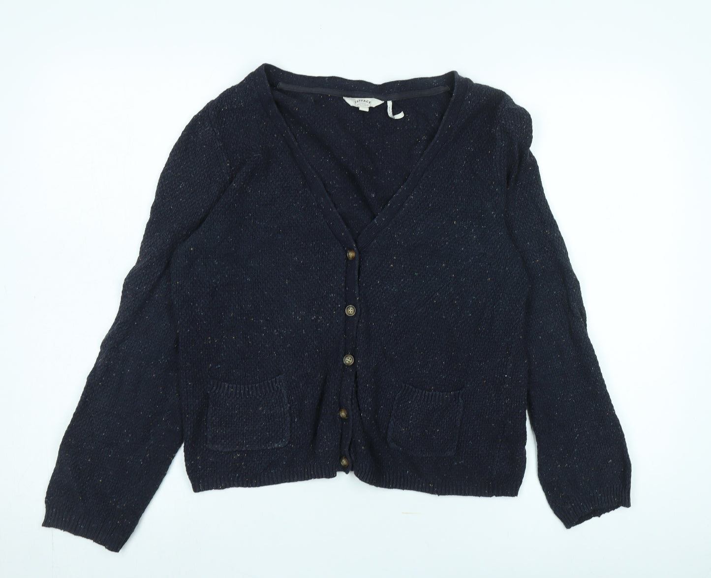 FatFace Women's Blue Cardigan, Size 16, Wool Blend