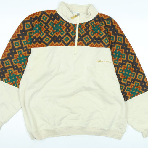 Hoplois de Beaurue Aztec Beige Sweatshirt M Unisex