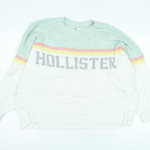 Hollister Women's Multicoloured Large Pullover Jumper