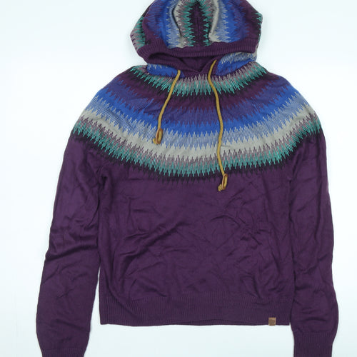 Tokyo Laundry Women's Purple Hooded Jumper - Size M