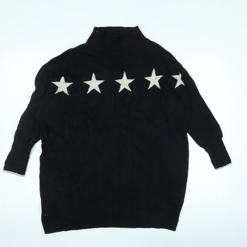 Mint Velvet Women's Black Star Jumper S