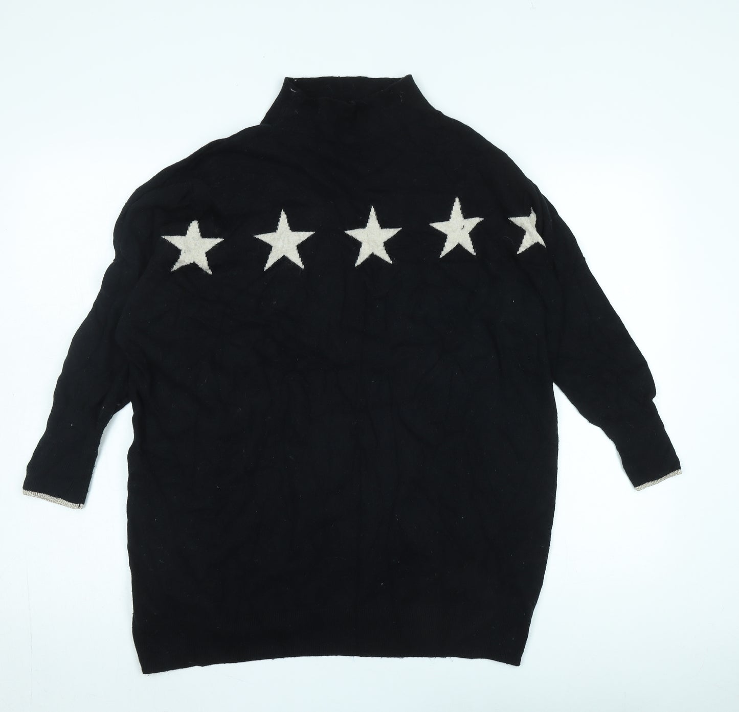 Mint Velvet Women's Black Star Jumper S