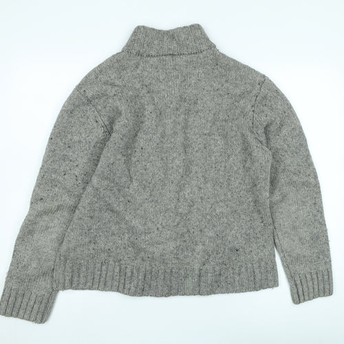 Carhartt Men's Grey XL Full Zip Wool Jumper