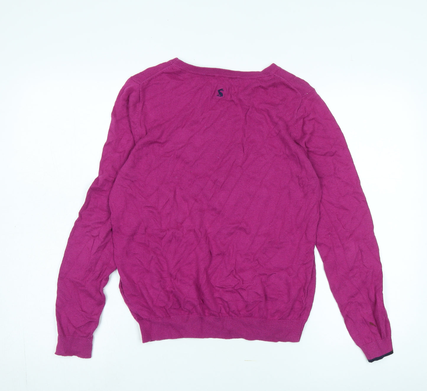 Joules Women's Pink Jumper Crew Neck Size 10 Knitwear