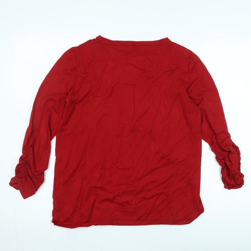 Betty Barclay Women's Red Pullover Jumper Size 10