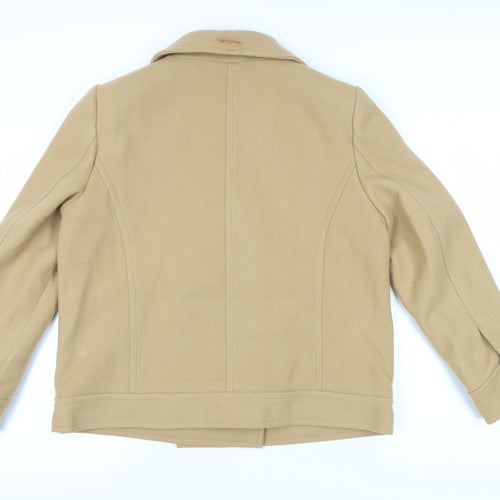 Marks and Spencer Beige Pea Coat Women Size 14