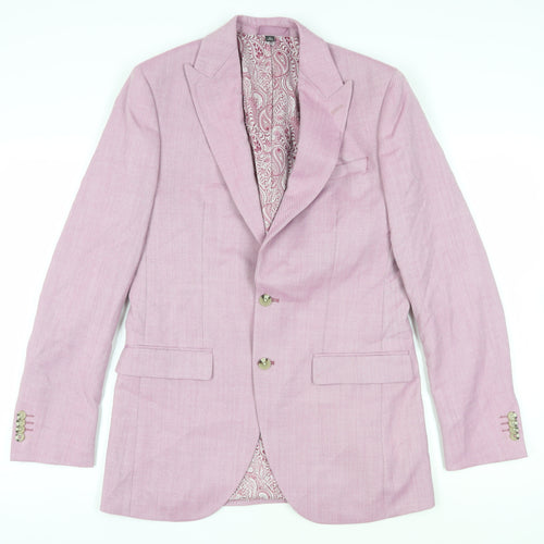 Marks and Spencer Men's Pink Wool Blend Blazer 38L