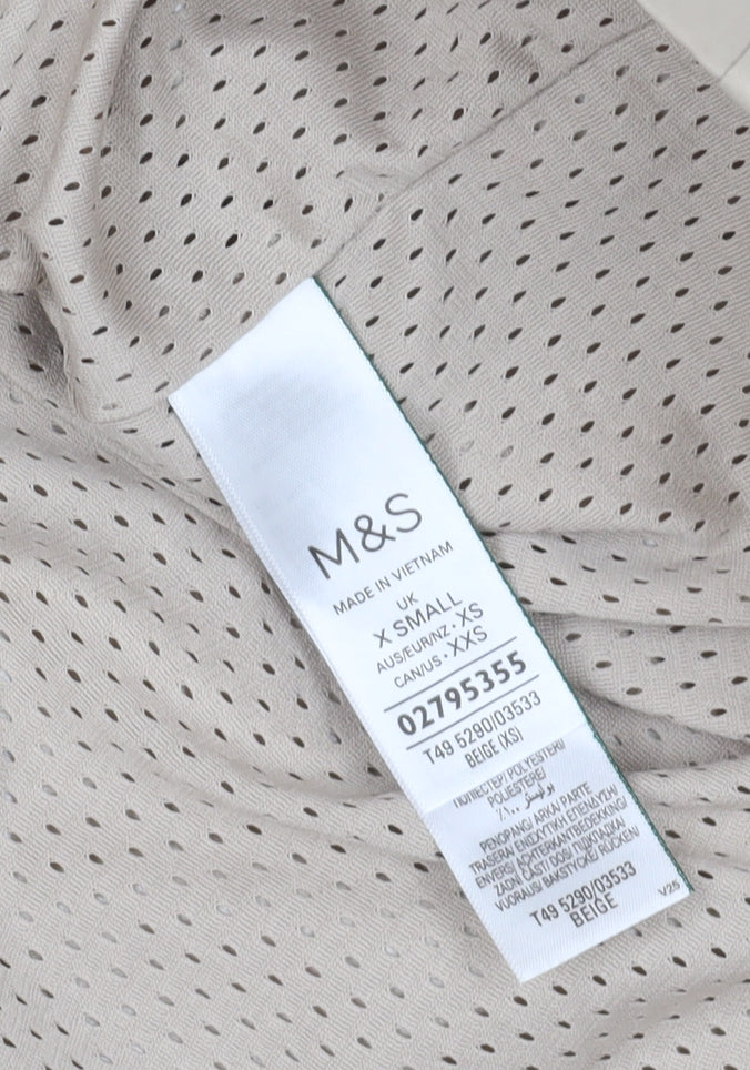 Marks and Spencer Women's Beige Parka Coat XS