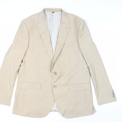 Marks and Spencer Men's Beige Linen Blazer 44R