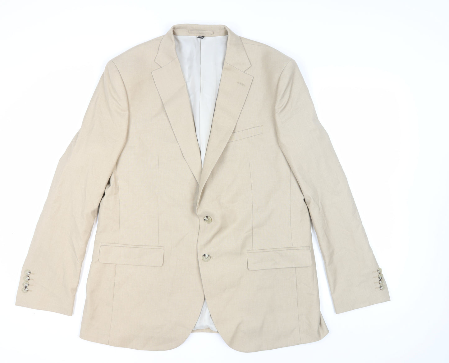 Marks and Spencer Men's Beige Linen Blazer 44R