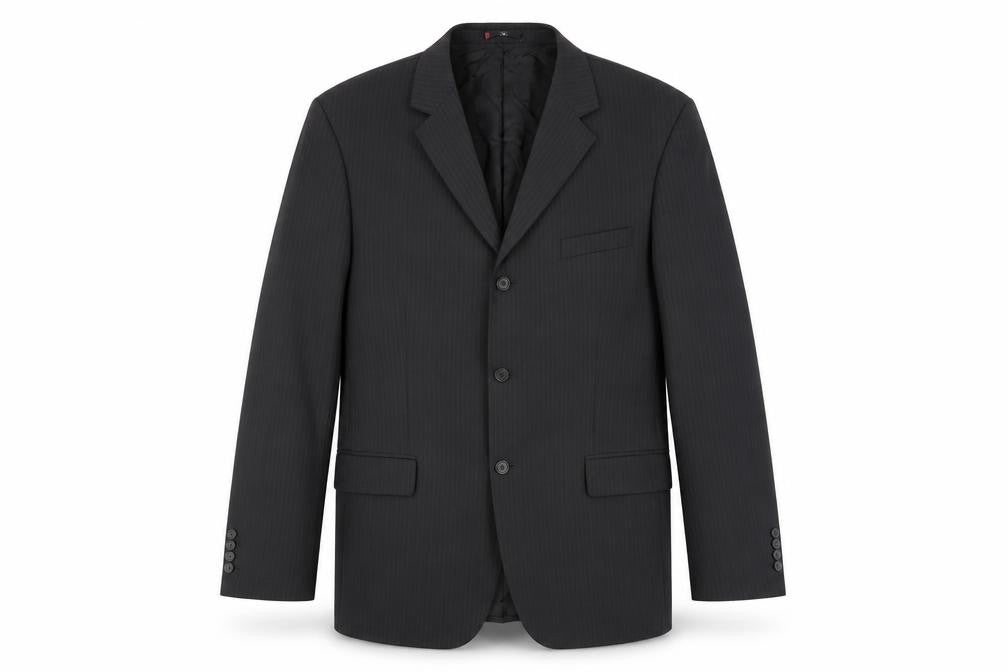 Ciro Citterio Men's Black 44L Striped Blazer