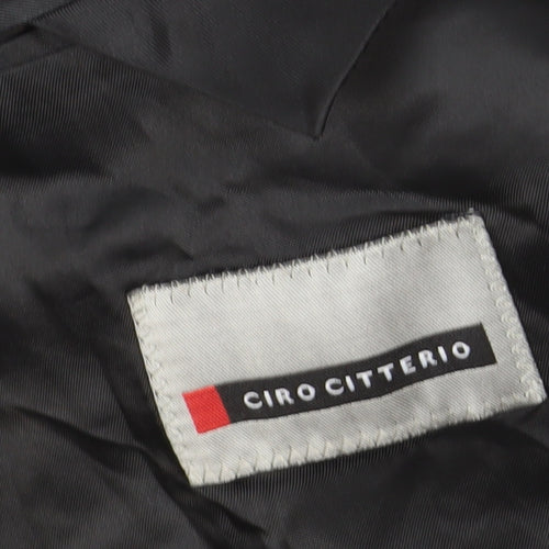 Ciro Citterio Men's Black 44L Striped Blazer
