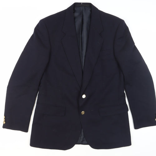 Centaur Men's Black Wool Blazer, UK 40 Regular Fit