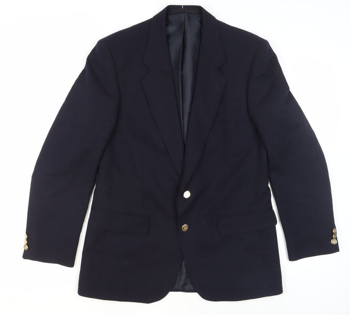 Centaur Men's Black Wool Blazer, UK 40 Regular Fit