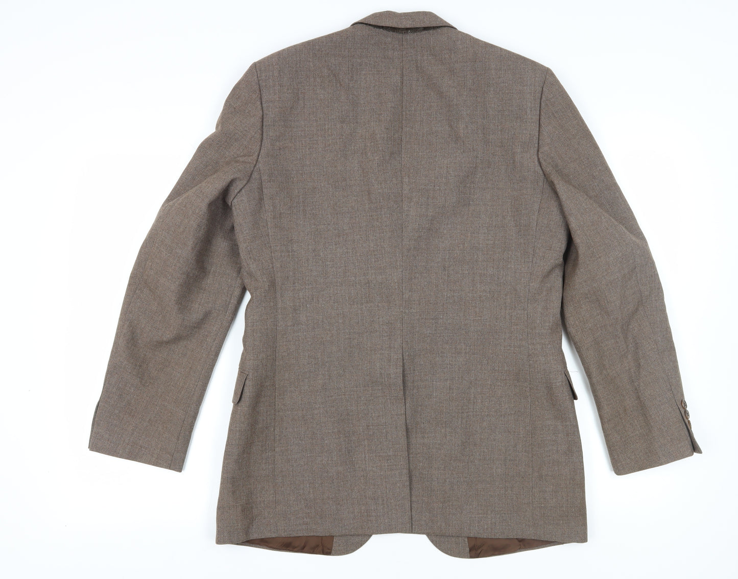 St Michael Men's Brown Blazer 40 M Single-Breasted