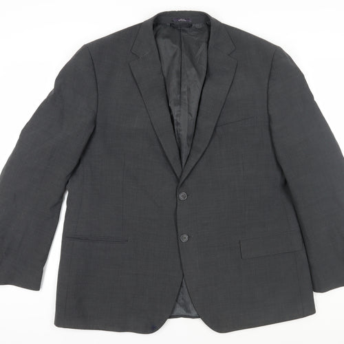 Marks and Spencer Men's Black Blazer, Size UK 40, Wool Blend
