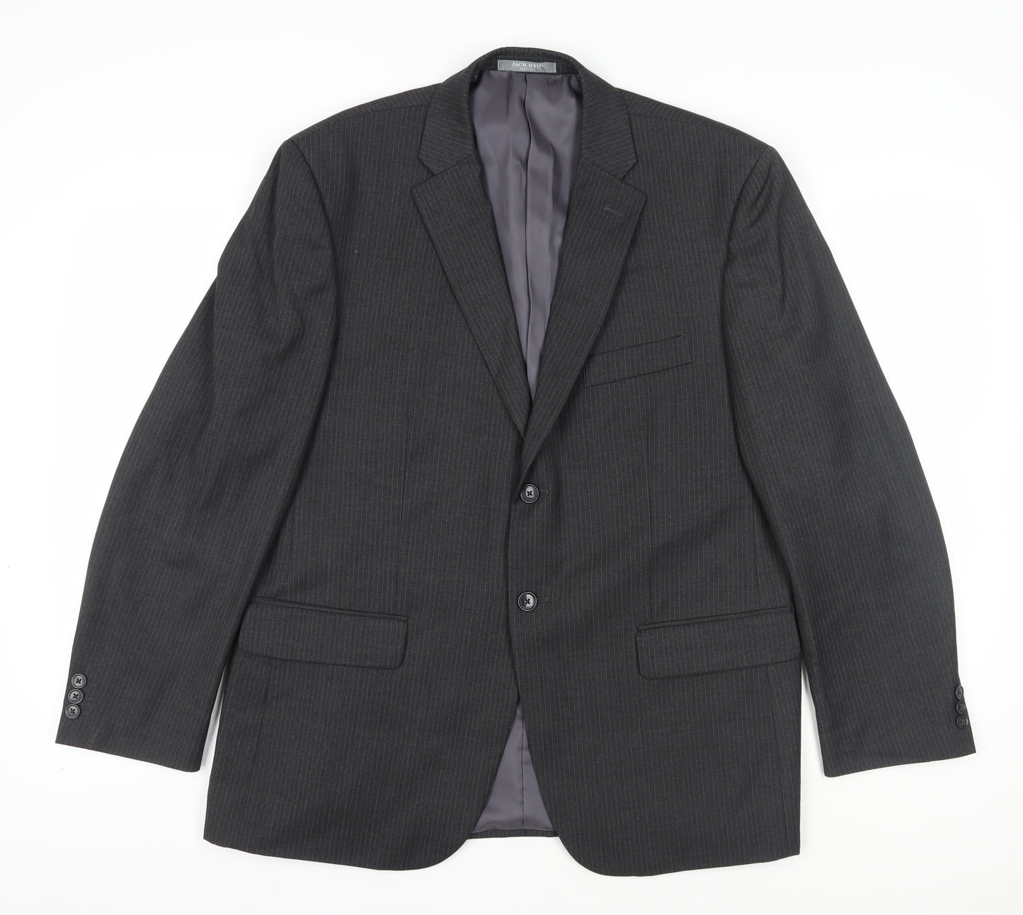 Jack Reid Mens Grey Blazer 44 Short Business Formal
