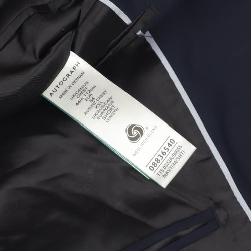 Marks and Spencer Men's Navy Blazer, Size 44 Short, Classic Fit