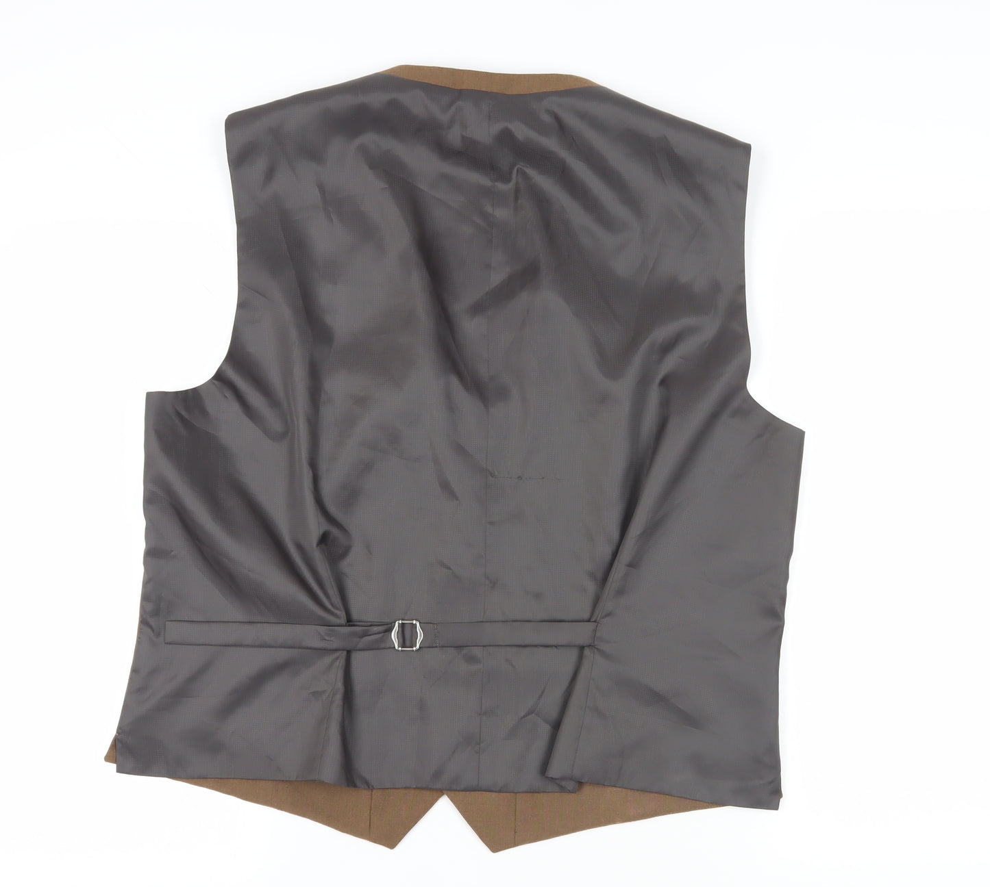 Next Men's Brown Suit Waistcoat 48 Business Formal
