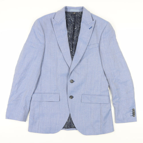 Marks and Spencer Men's Blue Blazer, Size 36S, Formal