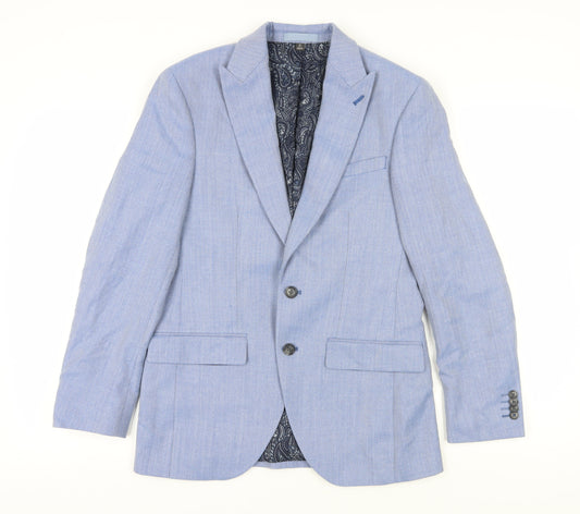 Marks and Spencer Men's Blue Blazer, Size 36S, Formal