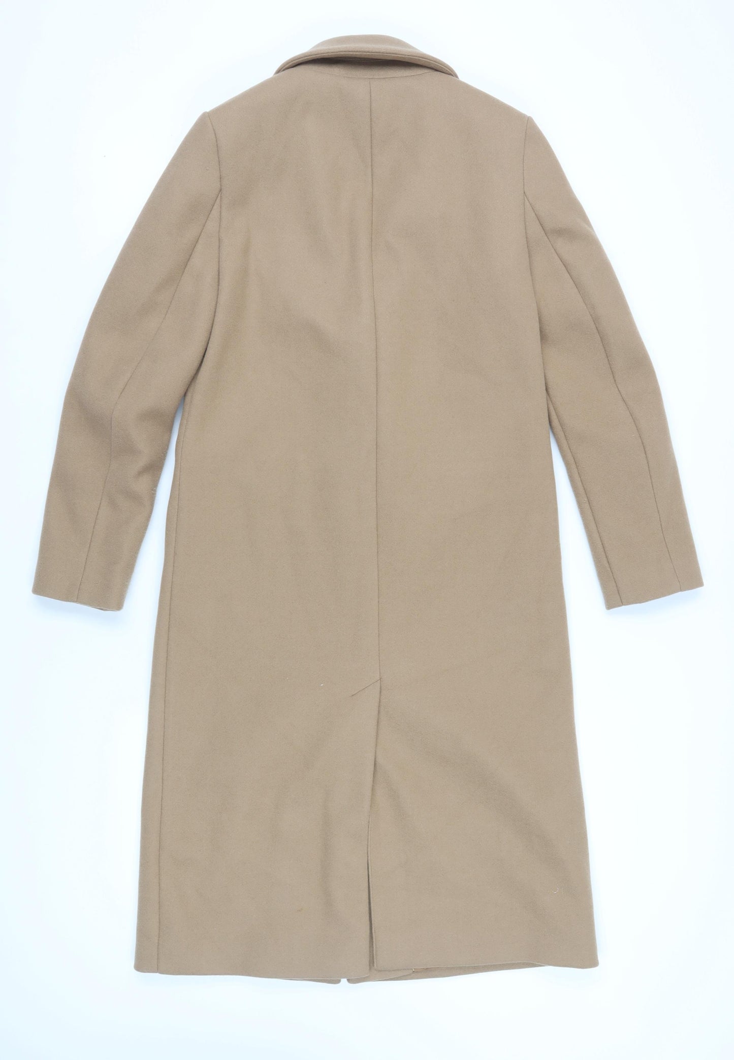 Marks and Spencer Women's Beige Overcoat Size 8 Wool Blend