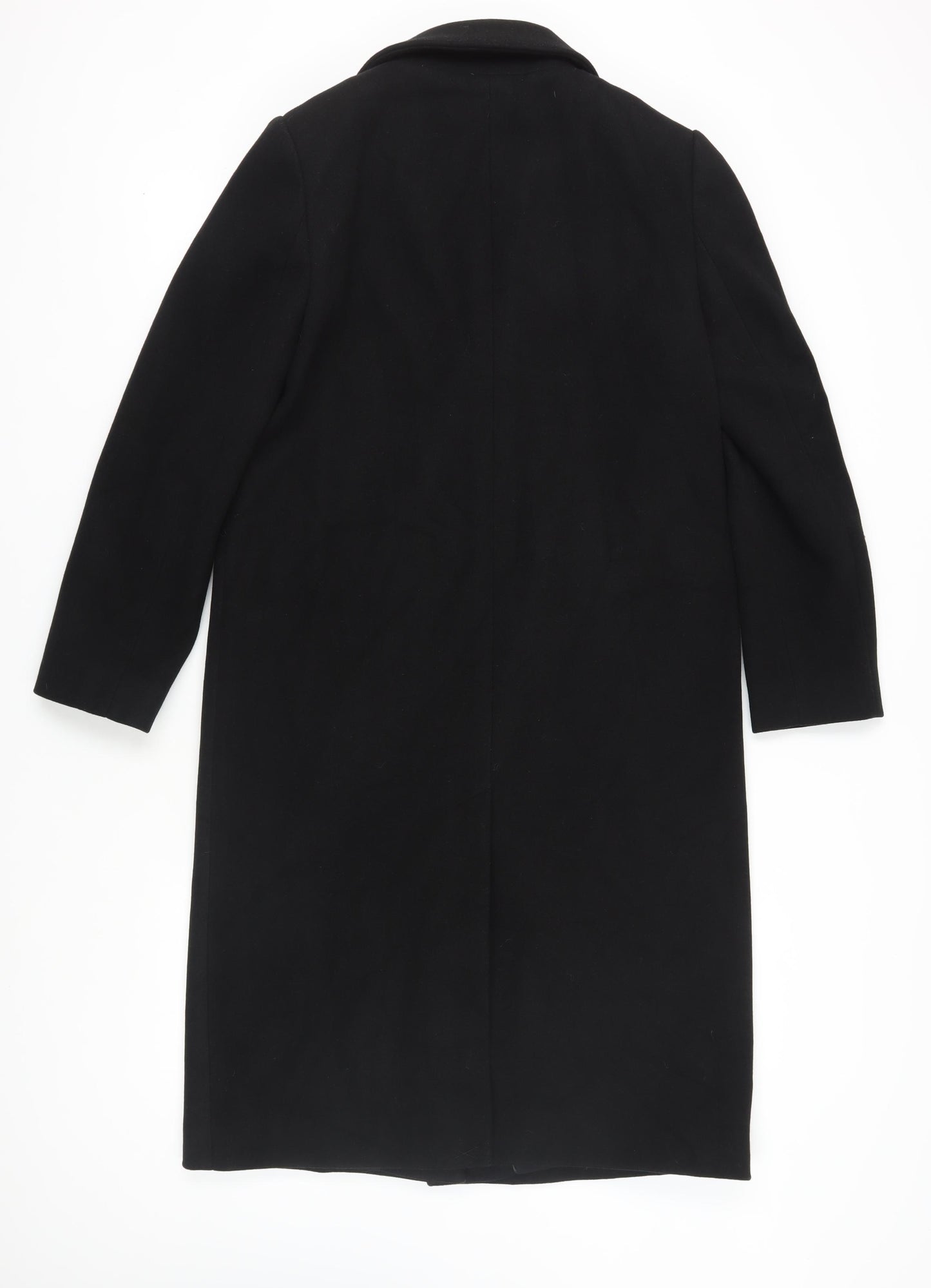 Marks and Spencer Women's Black Long Overcoat Size 12