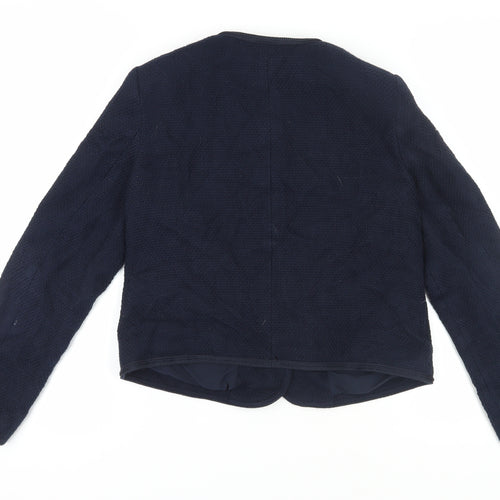 Marks and Spencer Women's Blue Blazer, Size 10, Bouclé