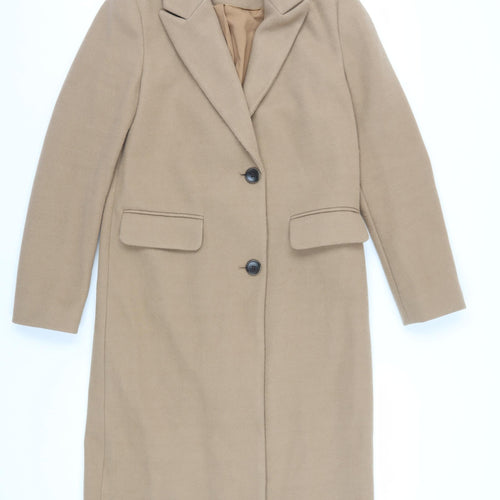 Marks & Spencer Women's Beige Classic Overcoat Size 8