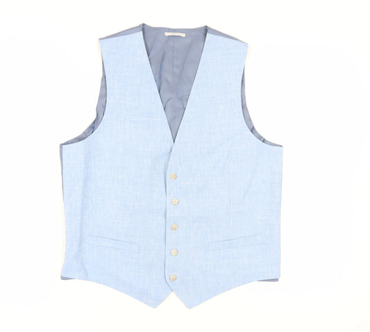 Marks and Spencer Men's Blue Waistcoat Size 42R