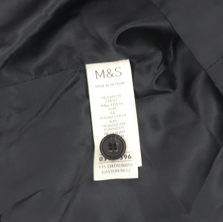 Marks and Spencer Men's Navy 44R Suit Waistcoat