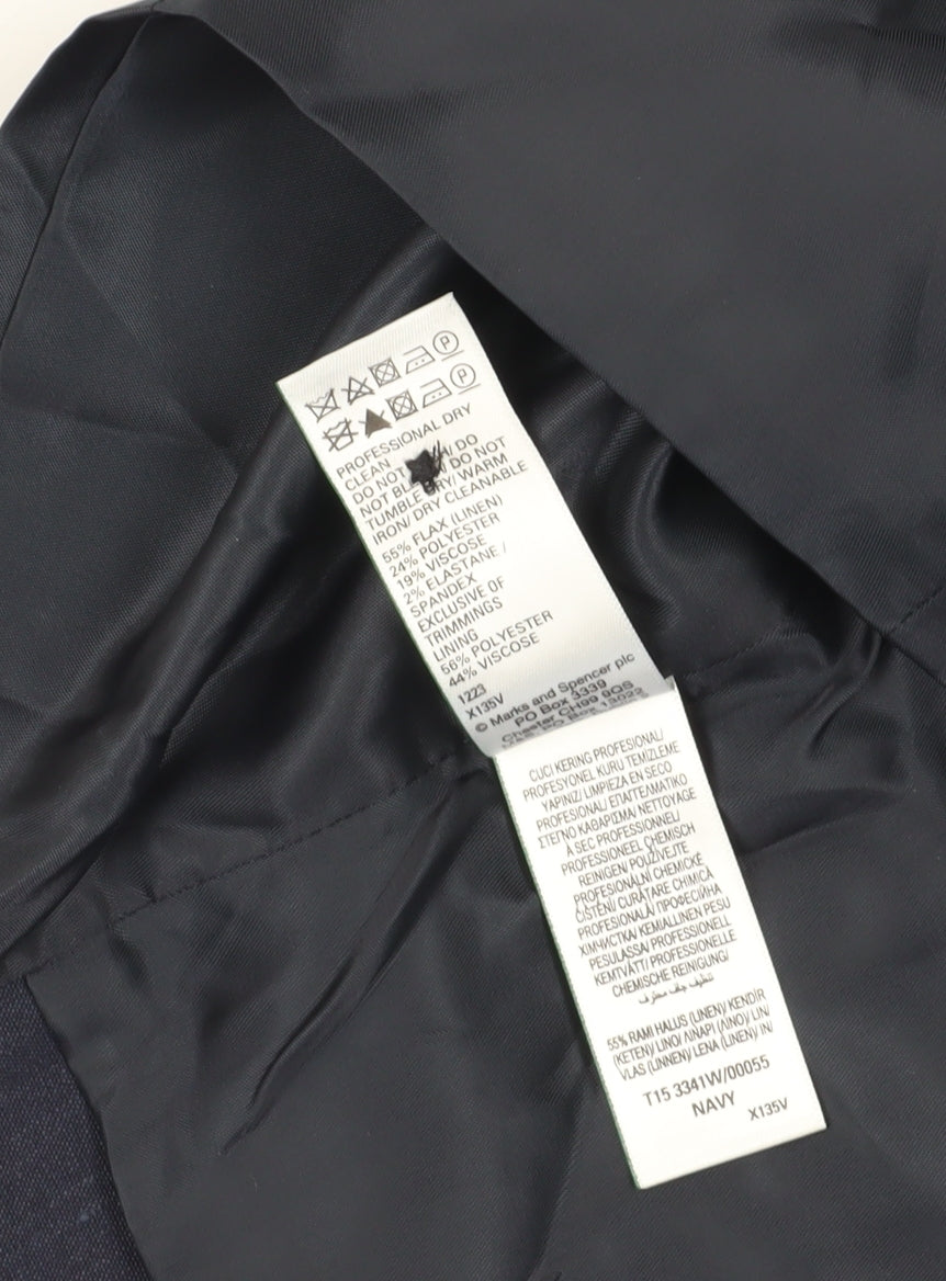 Marks and Spencer Men's Navy 44R Suit Waistcoat