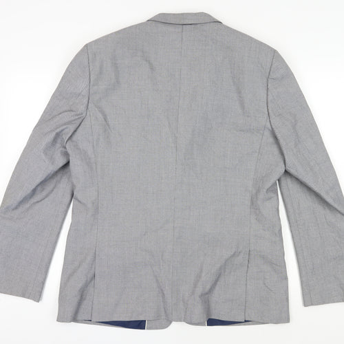 River Island Men's Grey Blazer Regular Fit 44R