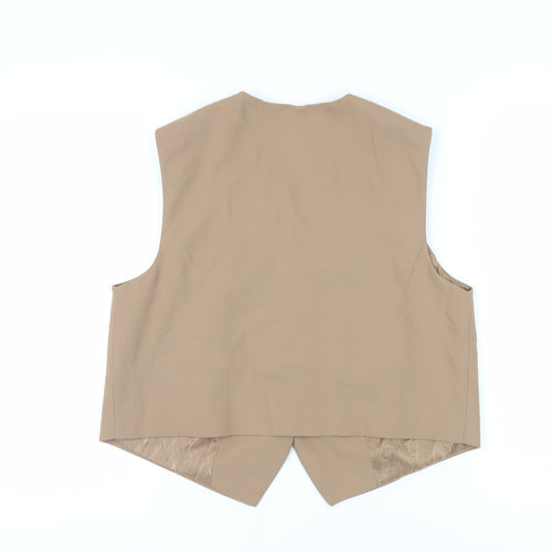 Marks and Spencer Women's Beige Regular Fit Waistcoat Suit