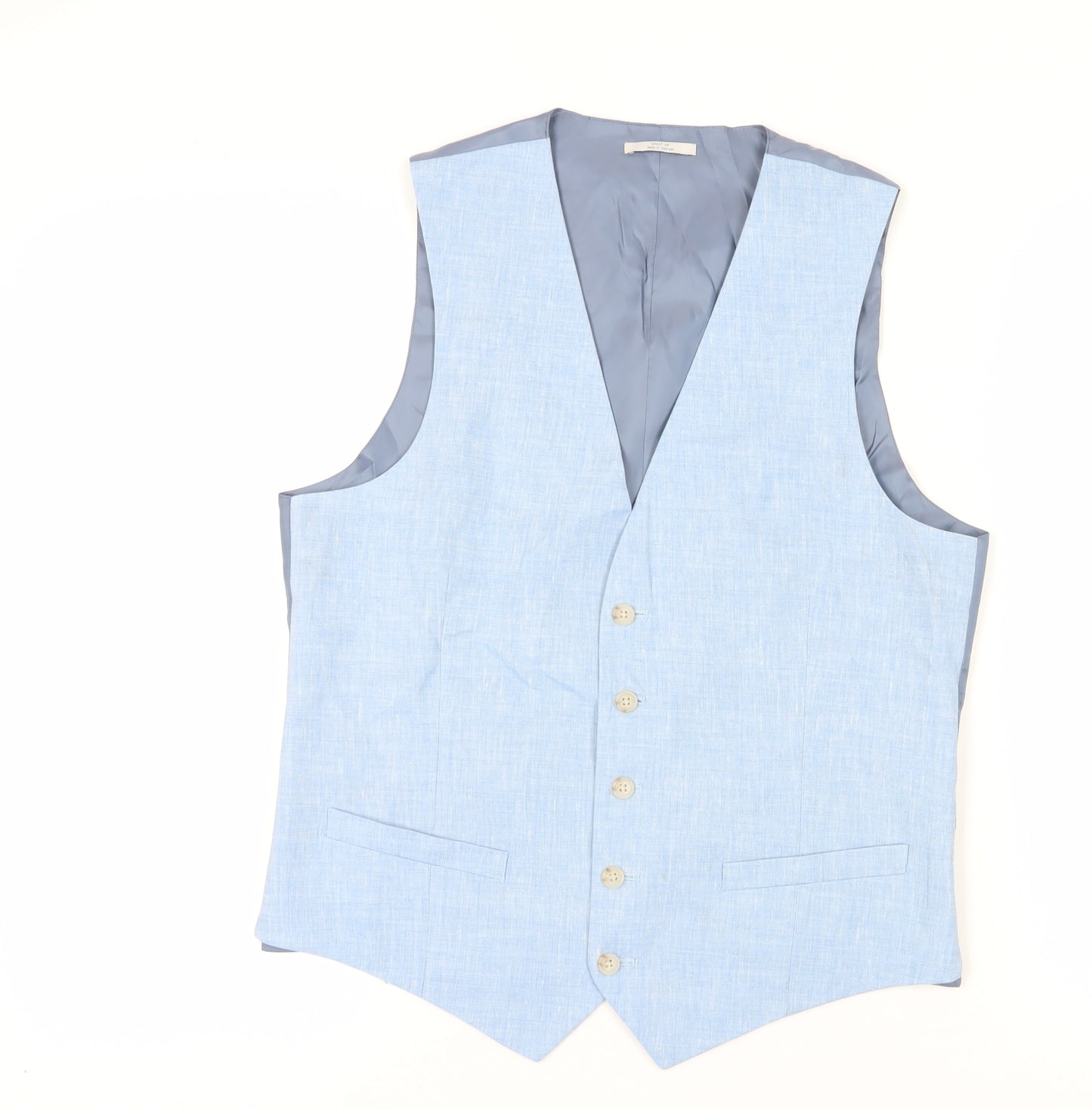 Marks and Spencer Men's Blue Suit Waistcoat 38 Regular