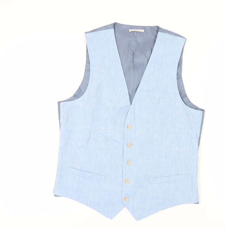 Marks and Spencer Men's Blue Suit Waistcoat 38 Regular