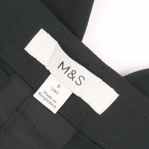 Marks and Spencer Women's Black Cargo Trousers, Size 8