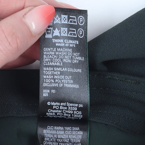 Marks and Spencer Women's Black Cargo Trousers, Size 8