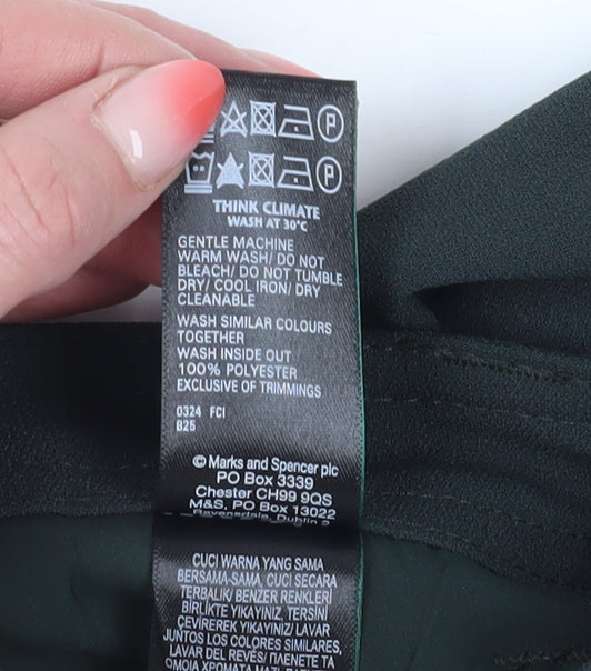 Marks and Spencer Women's Black Cargo Trousers, Size 8