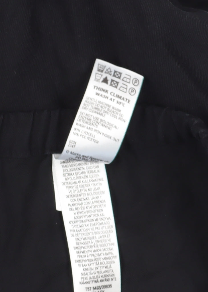 Marks and Spencer Women's Black Trousers UK 16 Regular