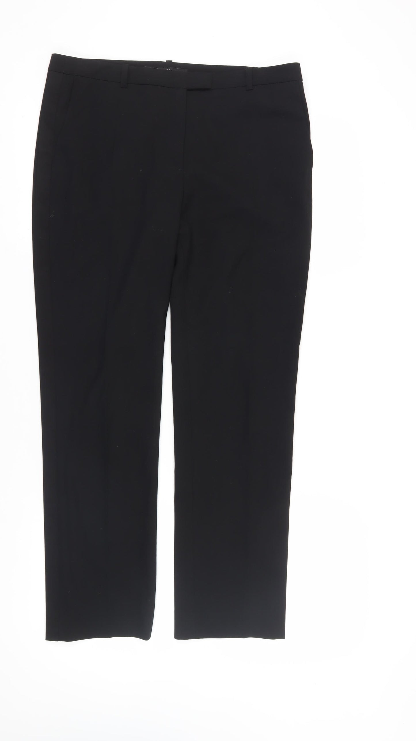 Zara Women's Black Dress Pants, Size 14, Viscose Blend