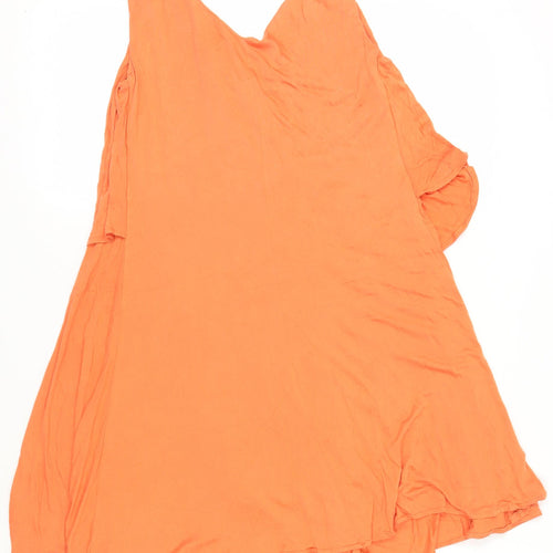 Zara Orange Trapeze Swing Dress, Women’s Size 12